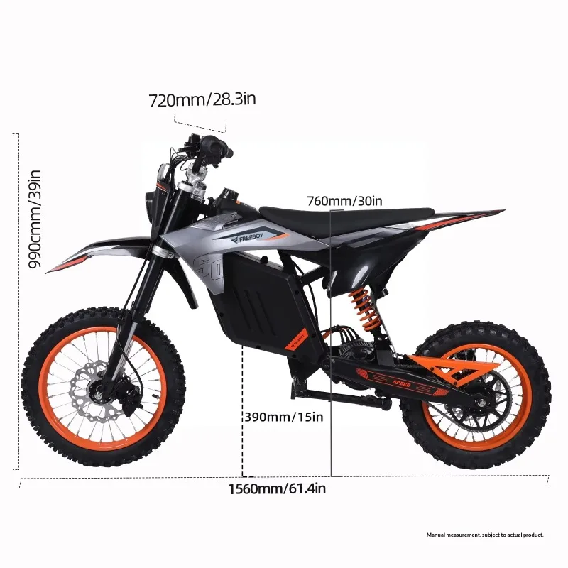 Direct Shipment European American Warehouses 48V 3000W Front Hub Motor Electric Motorcycle High-power Long-range Off-road