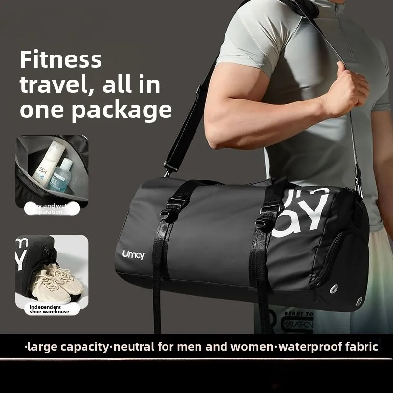 

Оригинальная мужская сумка для фитнеса с отделением для сухой и влажной воды, водонепроницаемая сумка большой вместимости 47x22x23 см, сумки для деловых поездок