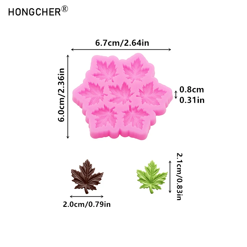 Leaf Maple Leaf Silicone Molds for Chocolate Fondant DIY Resin Leaf-Shaped Decorative Accessory Moulds Kitchen Baking Tools