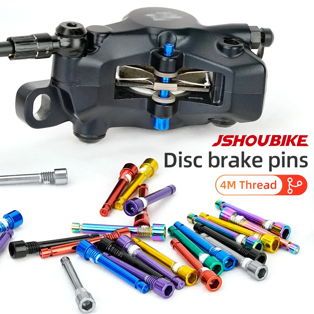 JSHOUBIKE Bicycle Bolt Disc Brake Caliper Bolt Fixing Pin Inserted Into Caliper Hexagonal Screw Fixing Bicycle Parts