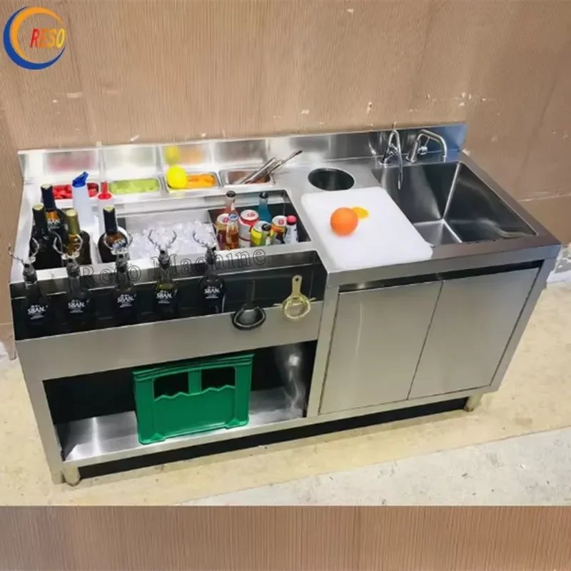 Smart Automatic Cocktail Bartender Machine Intelligent Mobile Bar Station for Home Party Drink Mixing Robot Device