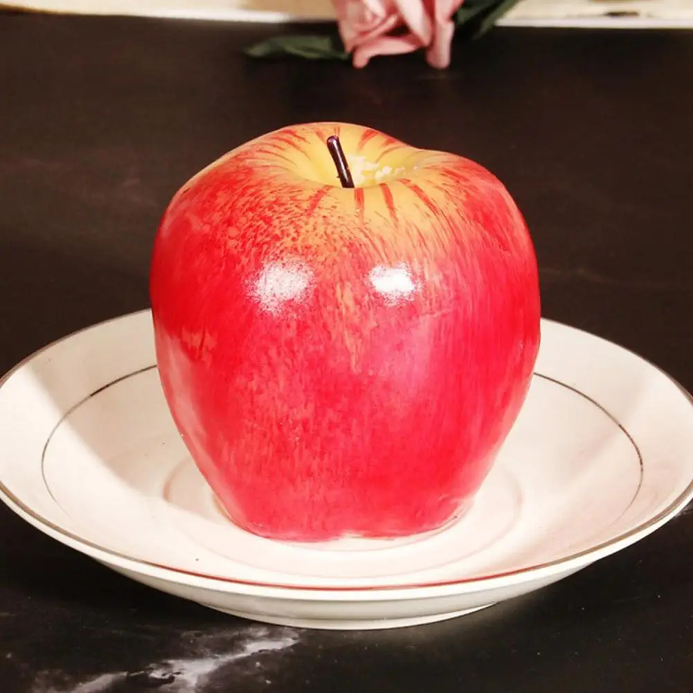 

Creative Red Apple Scented Candle Family Celebrate Birthday Christmas Decor Gift Supplies Home Desktop Party Ornament