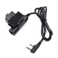 U94 7.0mm PTT Cable Plug Headset Adapter 2PIN for Baofeng UV-5R UV-S9 Plus UV-82 AR-152 Walkie Talkie Two Way Radio HOT