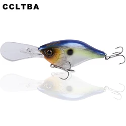 CCLTBA 11cm 22g Deep Diving Rattle Crankbait Fishing Lures Float Wobble Artificial Bait for Bass Fishing Deepwater Lure Tackle