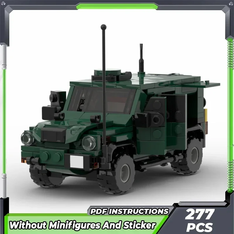 Moc Building Bricks Military Model Belgian Army Tactical Car Technology Modular Blocks Gifts Toys For Children DIY Sets Assembly