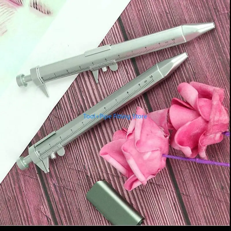 F92B 2 قطع Vernier الفرجار المحمولة نوع القلم الرقمي الحبر الأسود والأزرق