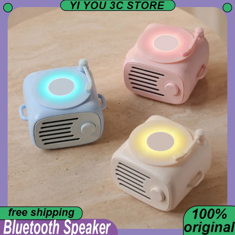 

D22 Bluetooth Speaker Wireless Karaoke with Atmosphere Light Dual Mic Portable Mini Speaker Outdoor KTV Bluetooth/TF card/AUX
