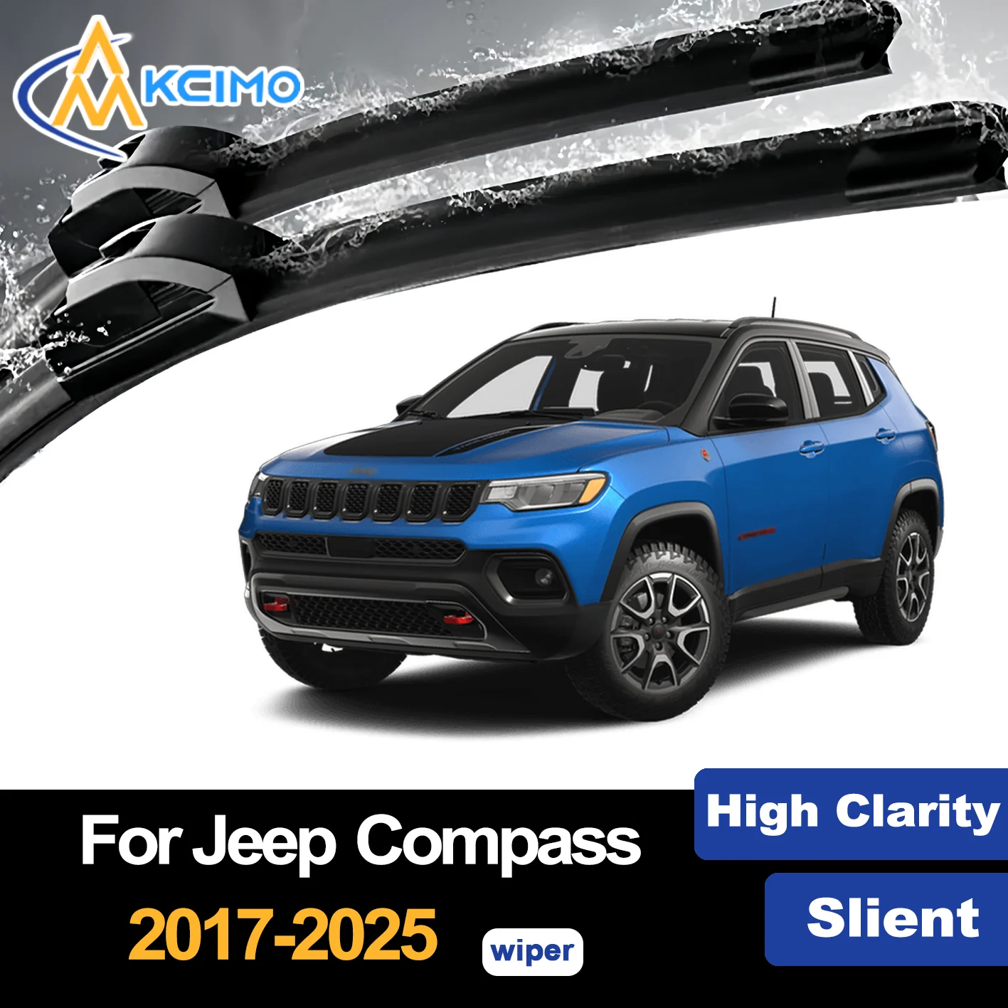 

Front Wiper Blades for Jeep Compass MP 552 2017-2025 2018 2019 2020 Premium Car Windscreen Windshield Window Wiper Accessories