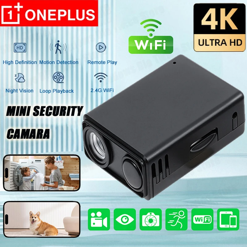 OnePlus 4K Mini Security Camera WiFi Monitor WiFi Remote Motion Detecting Surveillance Security Protection Indoor Surveillance
