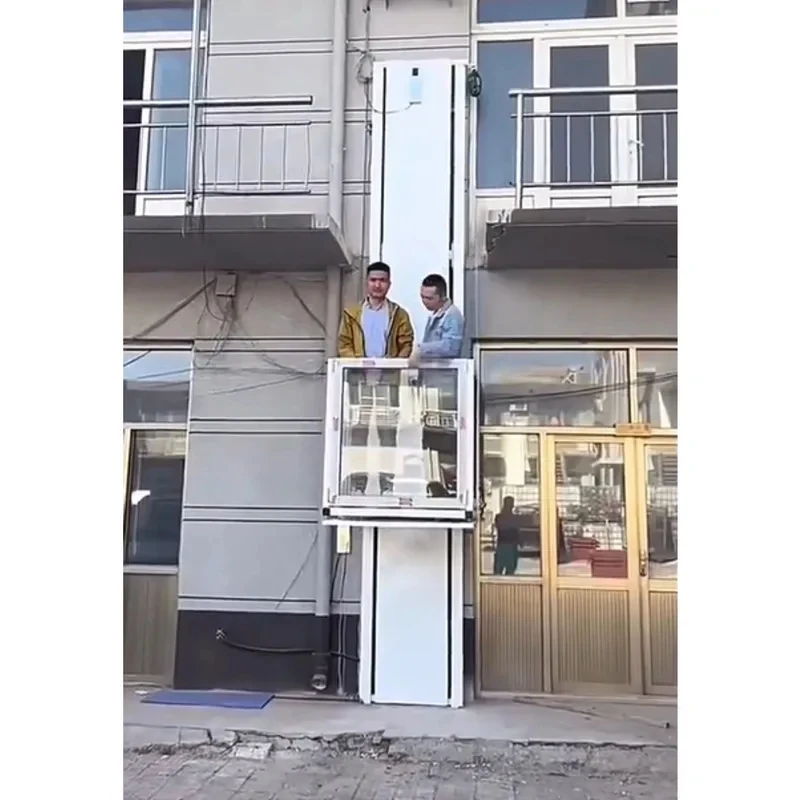 Small Lightweight Platform Hydraulic Lifting Home Warehouse Factory Freight Elevator