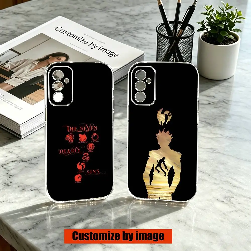 

Anime LOGO The Seven Deadly Sins Phone Case For SamsungA10,12,20,21S,30,31,40,50,51,52,70,71 Transparent Cover