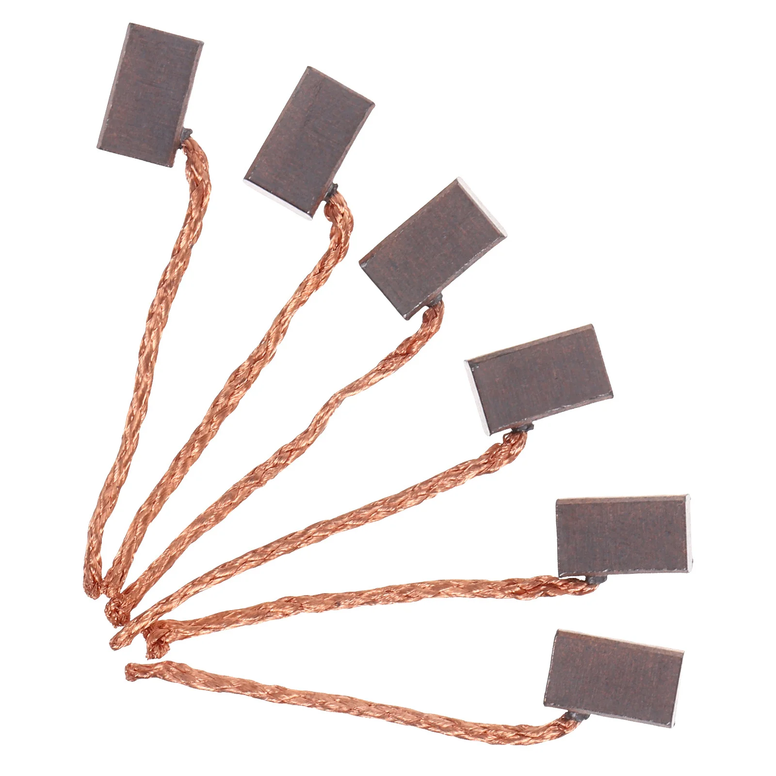 

6pcs Motor Carbon Brushes Replacement High Copper Content For Automotive Electric Motor Components Window Lifter Wiper Fan