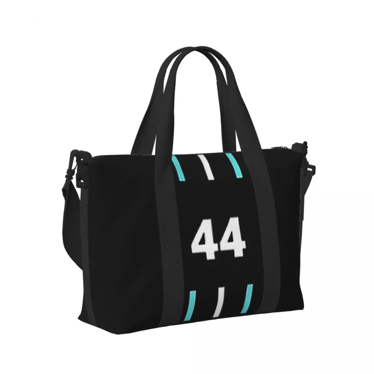 

Custom Lewis Hamilton 44 Beach Travel Bag Large Capacity Tote Bags for Gym Sport Women Shopping Duffle Shoulder Bag