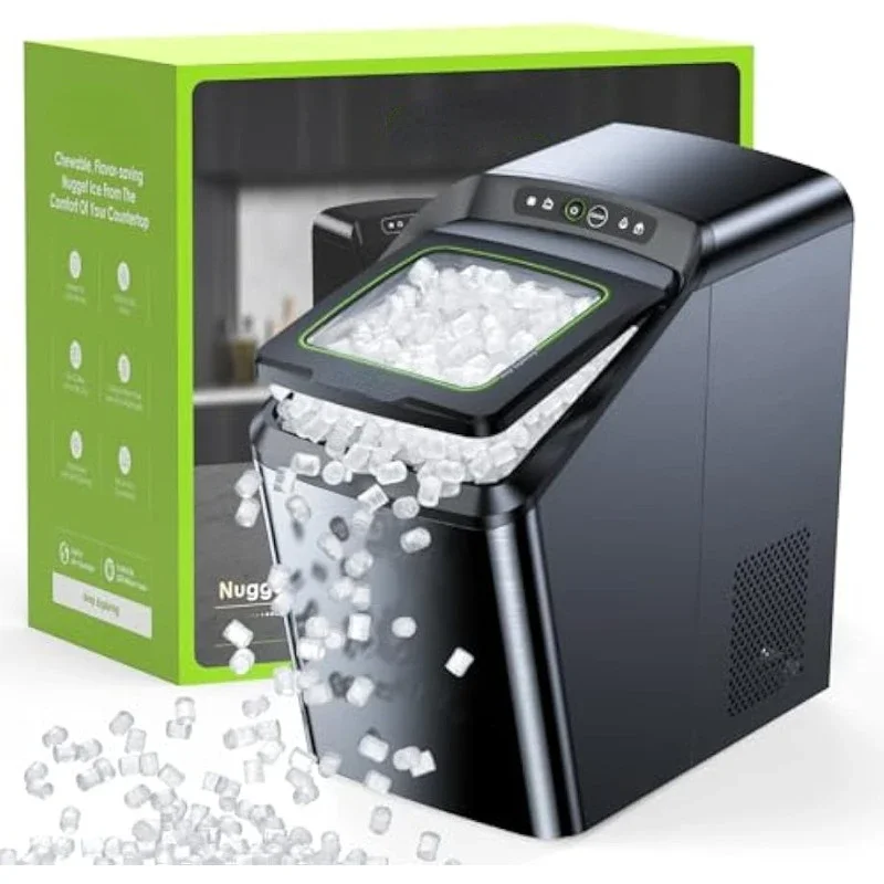 Oraimo Nugget Ice Maker, Ice Makers Countertop, 26 Lbs/Day Tooth-Friendly Chewable Ice with Self-Cleaning