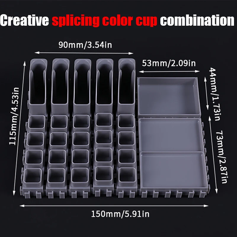 

YILONG держатель для чашки с чернилами, комбинированный АБС-пластик, креативный держатель для чашки с чернилами и основанием, аксессуары для инструментов для татуировки