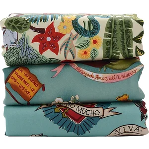 ملابس وفستان من الساتان مطاطي ، قماش قطني فني قديم ، فريدا مصنوع يدويا ، فستان بوهيمي DIY ، 50 سم ، 100 سم أفضل 6 قميص فريدا كاهلو للمبيعات - رقم 5