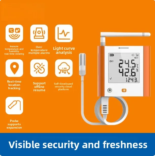 Temperature and humidity recorder GSP-8G remote temperature and humidity meter alarm for breeding greenhouses
