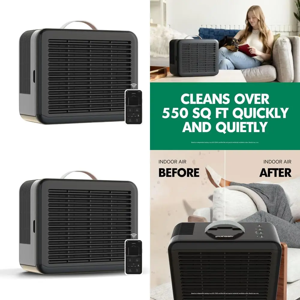 

Очиститель воздуха HEPA для дома, подходящий для домашних животных - охватывает площадь 550 кв. футов - удаляет 99,9% загрязняющих веществ, дыма, пыльцы, пыли - бесшумная работа