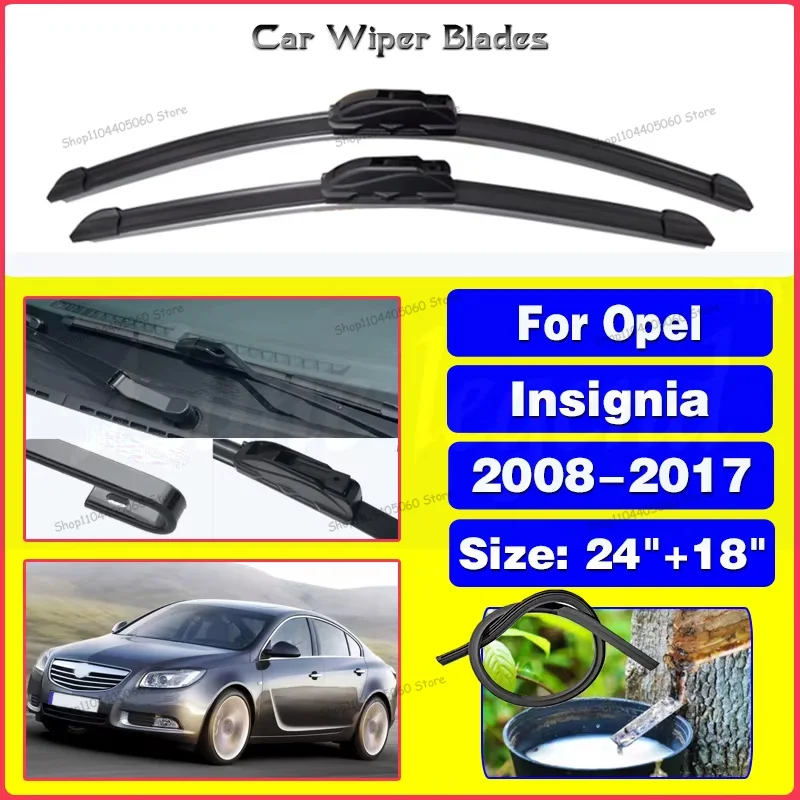 

Wiper Front Hybrid Wiper Blades For Opel Insignia 2008-2017 2009 2010 2011 2012 2013 Windshield Windscreen Front Window 24"+18"