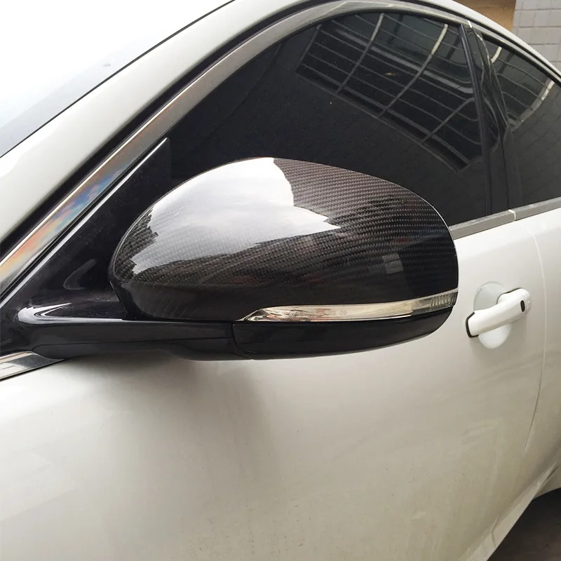 For Jaguar XF XFL XE XEL XK XJ with Carbon Fiber Rearview Mirror Shell and Reverse Mirror Cover Adhesive