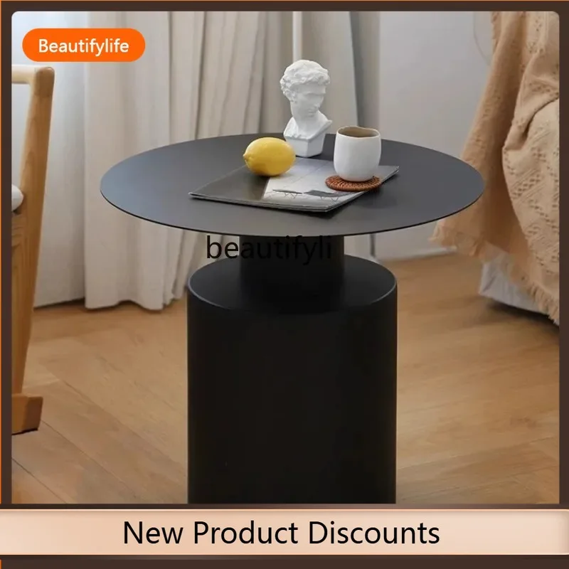 

F109 Nordic Coffee Table Set Light Luxury Metal Home Living Room Coffee Table Modern Creative Minimalist Round Shape
