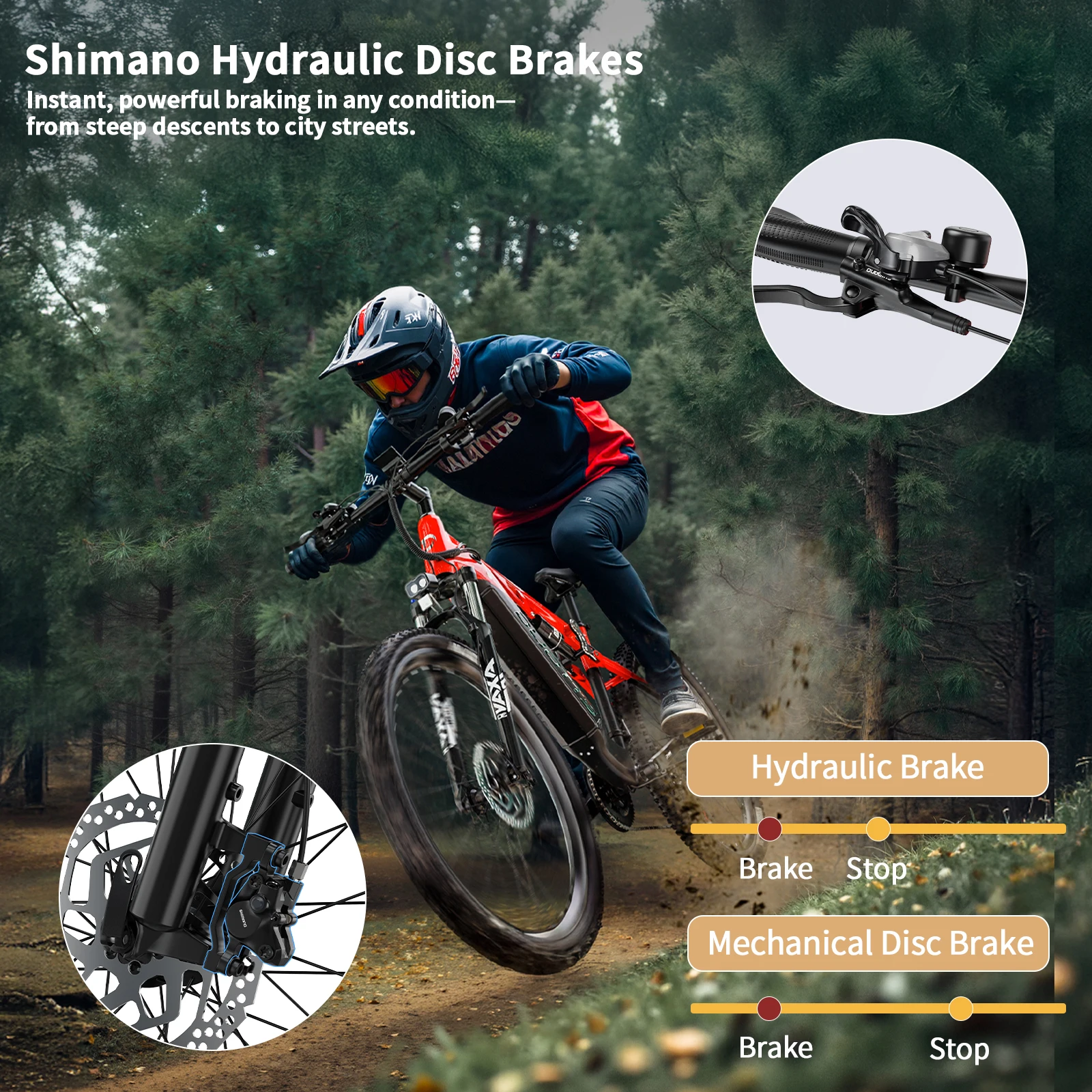 DUOTTS E29 Erwachsenen-Elektrofahrrad 250W Motor Offroad 48V 13,5AH Akku 27,5 Zoll Reifen Allterrain-Elektrofahrrad – Detail 3