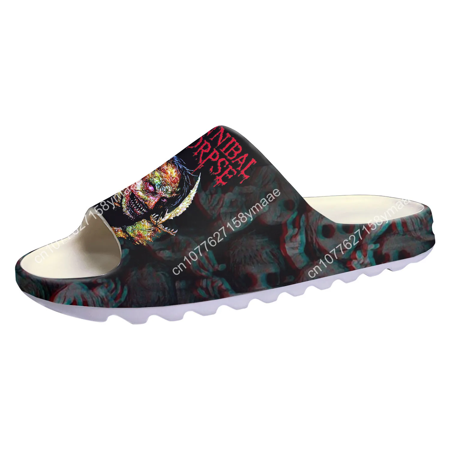 Cannibal Corpse Band Soft Sole Sllipers Home Clogs Step on Water Shoes Mens Womens Teenager Bathroom Customize on Shit Sandals