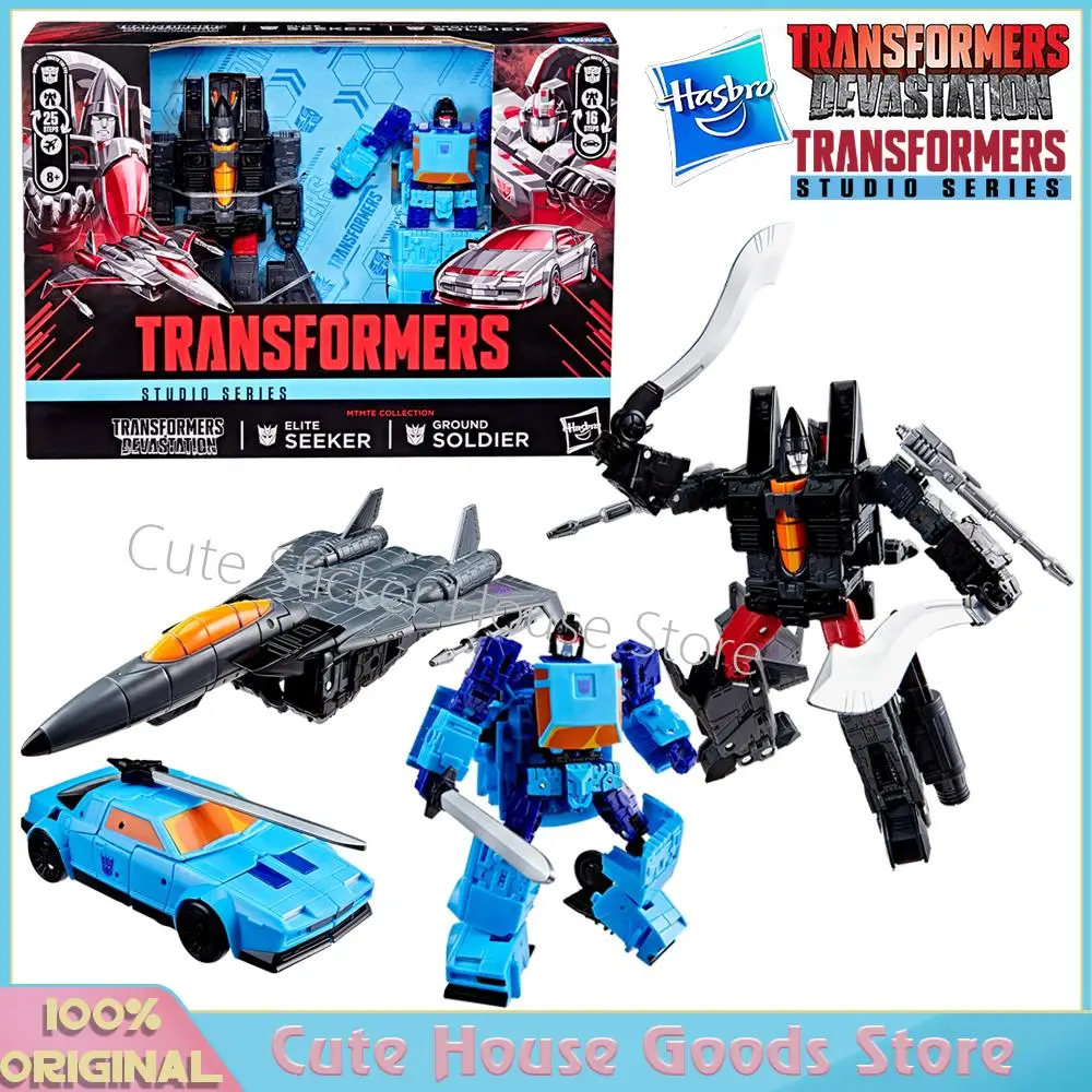Auf Lager Original Hasbro Studio Series Mtmte Collection Transformers: Devastation Ground Soldier und Elite Seeker Actionfiguren