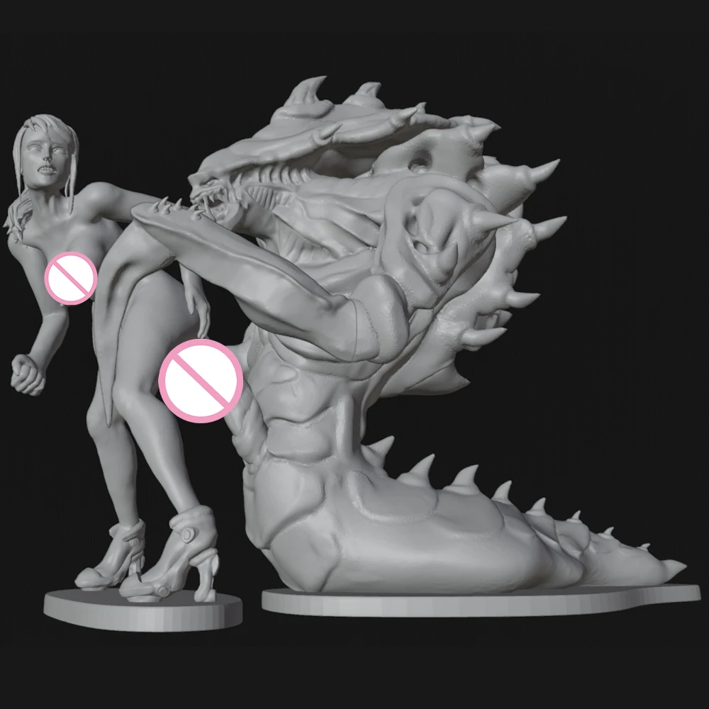 

NWSF 3d Printing Model Kit Proportion GK Samus Beautiful Girl Big bug Resin Model Kit DIY Statue Unpainted Kit Toy