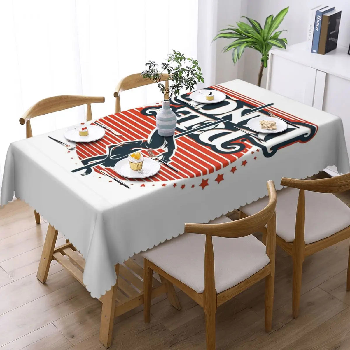 Pole Dance - Perfect For Evry Pole Dance Lovers Custom Rectangular Tablecloth Oilproof Table Cover for Dining Events Table Cloth