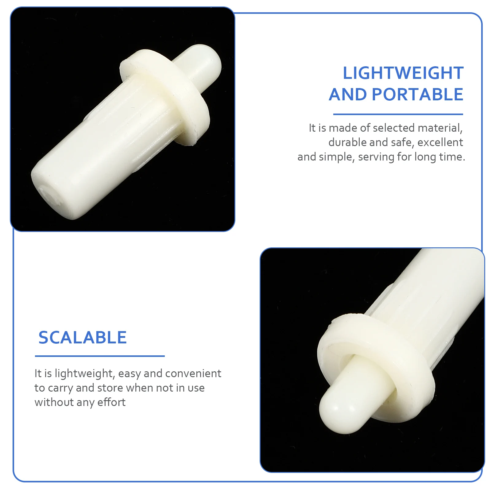 

30pcs Shutter Repair Pin Furniture Connector Telescopic Plastic Blinds Accessories Cabinet Door Hardware White Easy Install