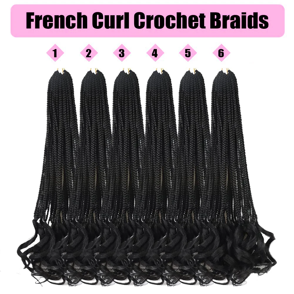 مجعد الكروشيه الشعر للنساء آلهة صندوق الضفائر الكروشيه الشعر قبل يحلق الفرنسية الضفيرة الكروشيه الضفائر جدائل شعر صناعية