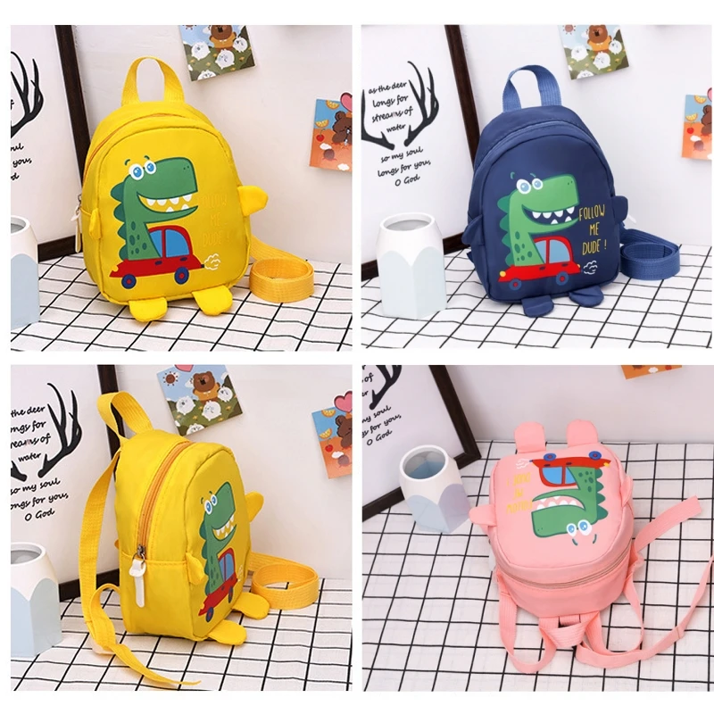 1 PCS Kids Cartoon Mini Dinosaur Backpack Anti Lost Bag Kindergarten School Bag Backpack