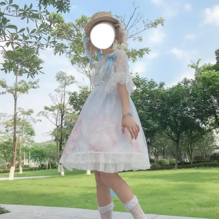 Robe Japonaise en Dentelle à Volants et Nministériels d pour Femme, Style Lolita Doux, Kawaii, Nouvelle Collection Été