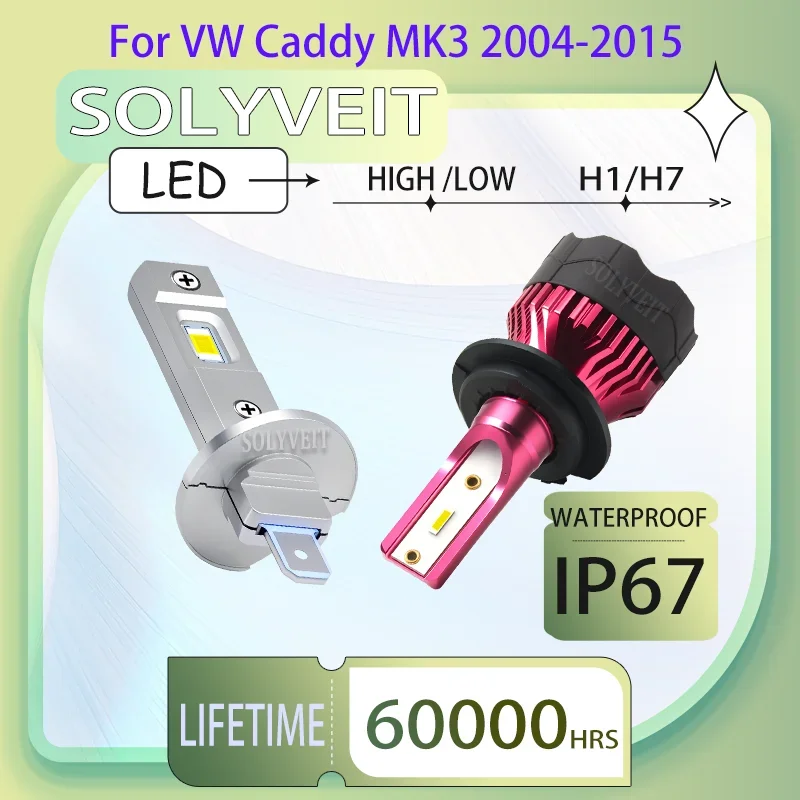 

Fog/Snow Conditions Extended Lifespan H1 H7 LED HIGH LOW HEADLIGHTS FOR VW Caddy MK3 2004-2009 2010 2011 2012 2013 2014 2015