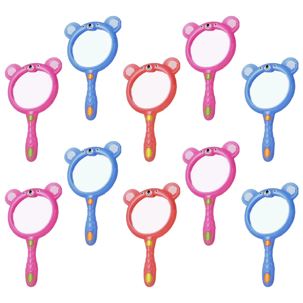 10 قطعة عدسة مكبرة ملونة محمولة بتصميم كرتوني للأطفال مراقبة خارجية تعلم مكبرات محمولة عالية الوضوح #2