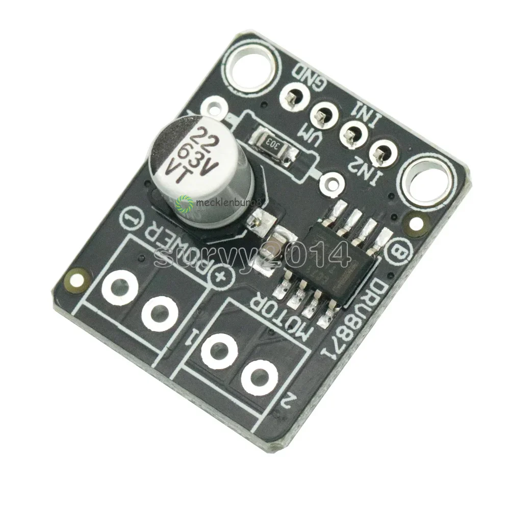 DRV8871 h-bridge DC brush motor driver circuit board for Arduino PWM control 3.6A maximum internal current mosfet module