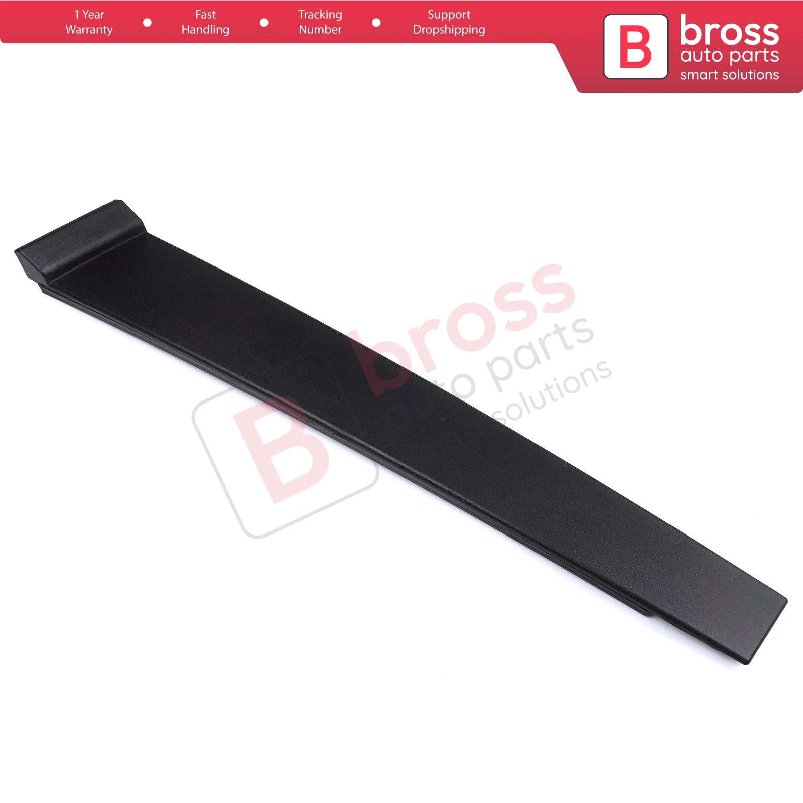 Bross BDP872 Rear Right Door Pillar Frame Trim Moulding 2S61A25458AN,1473675 With Sponge and Snap Ring Clips for Ford Fiesta MK5