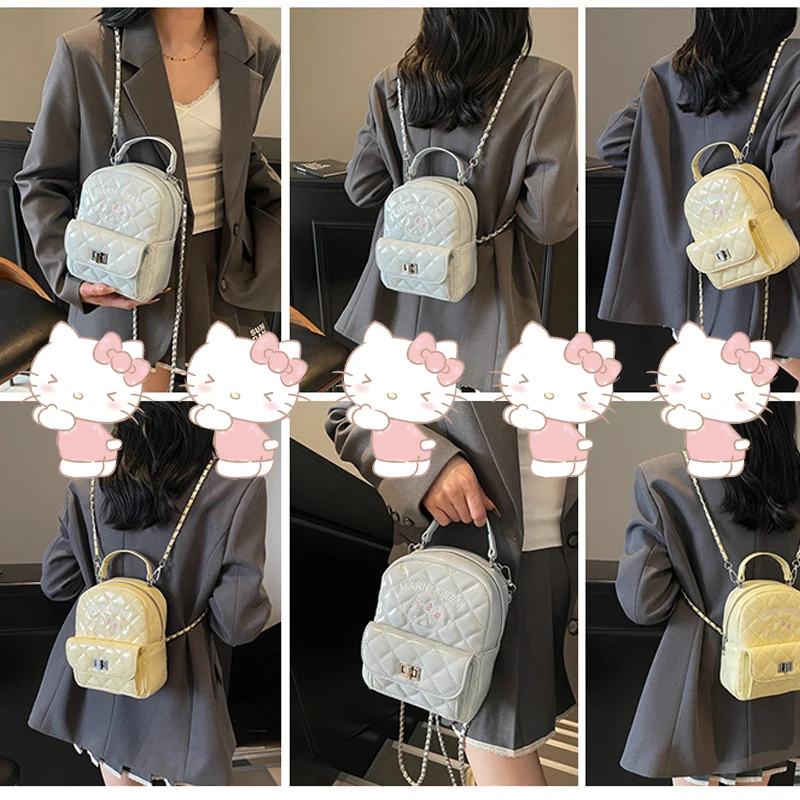 

Hello Kittys Backpack Fashion Packet Girl New All-Match Shoulder Bag Bags for Woman Handbag Small Backpack Girl Gift