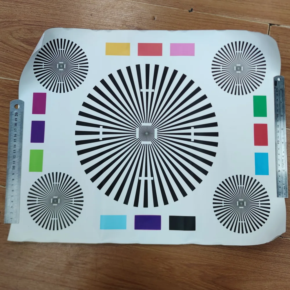 CCTV Camera Test Chart For camera Focusing Test 38*48cm Camera Lens Test Drawing