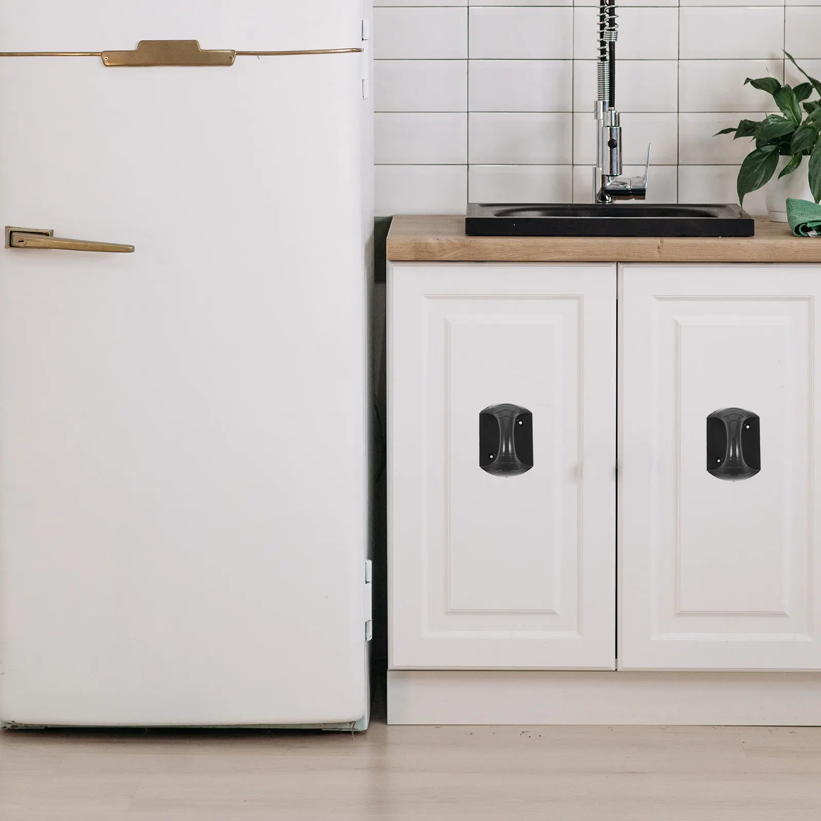 

2pcs Modern Cabinet Pulls Stick On Handles Drawer Hardware Kitchen Door Sliding Screen Handle Durable Peel Stick For Bathroom