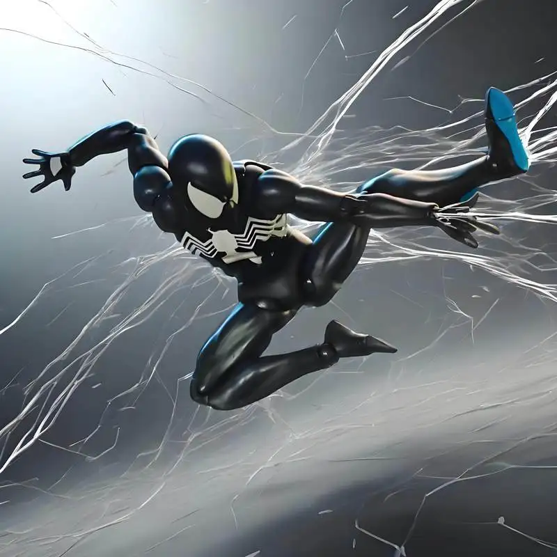 

Подвижная фигурка Человека-паука Marvel Symbiote, комикс-версия, Питер Паркер, Веном, Мстители, настольный декор, игрушка для детей