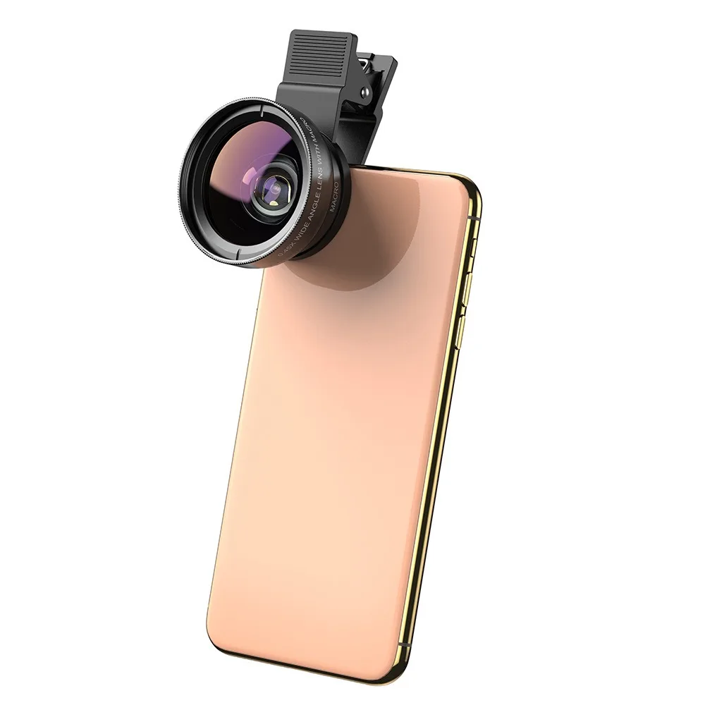 1set Clip On 0.45X Phone Camera Lens 12.5X Universal Wide Angle Lens Clip On Lens Photography Accessories