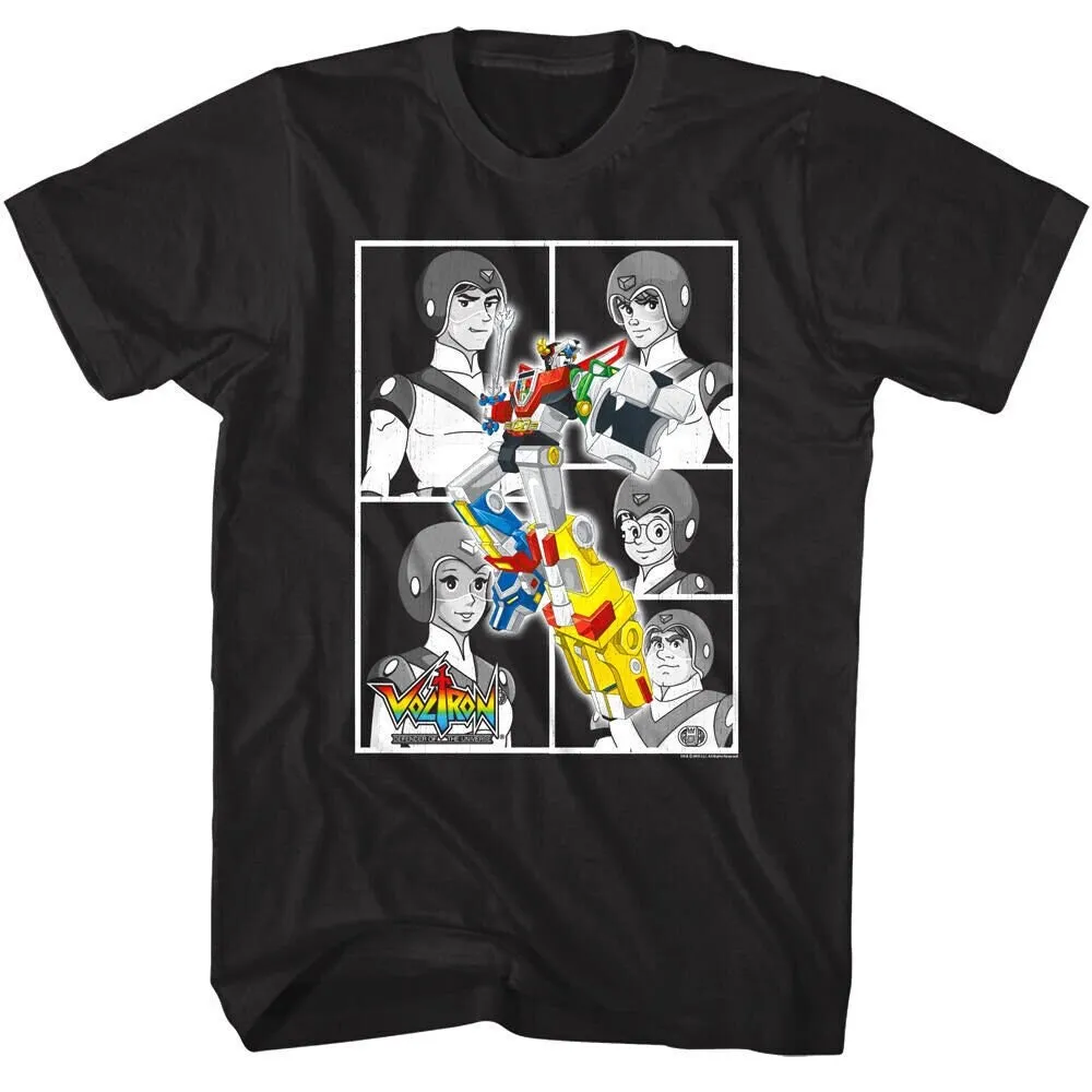 VOLTRON T Shirt Force Robot Pilots 80\'s Comic Series