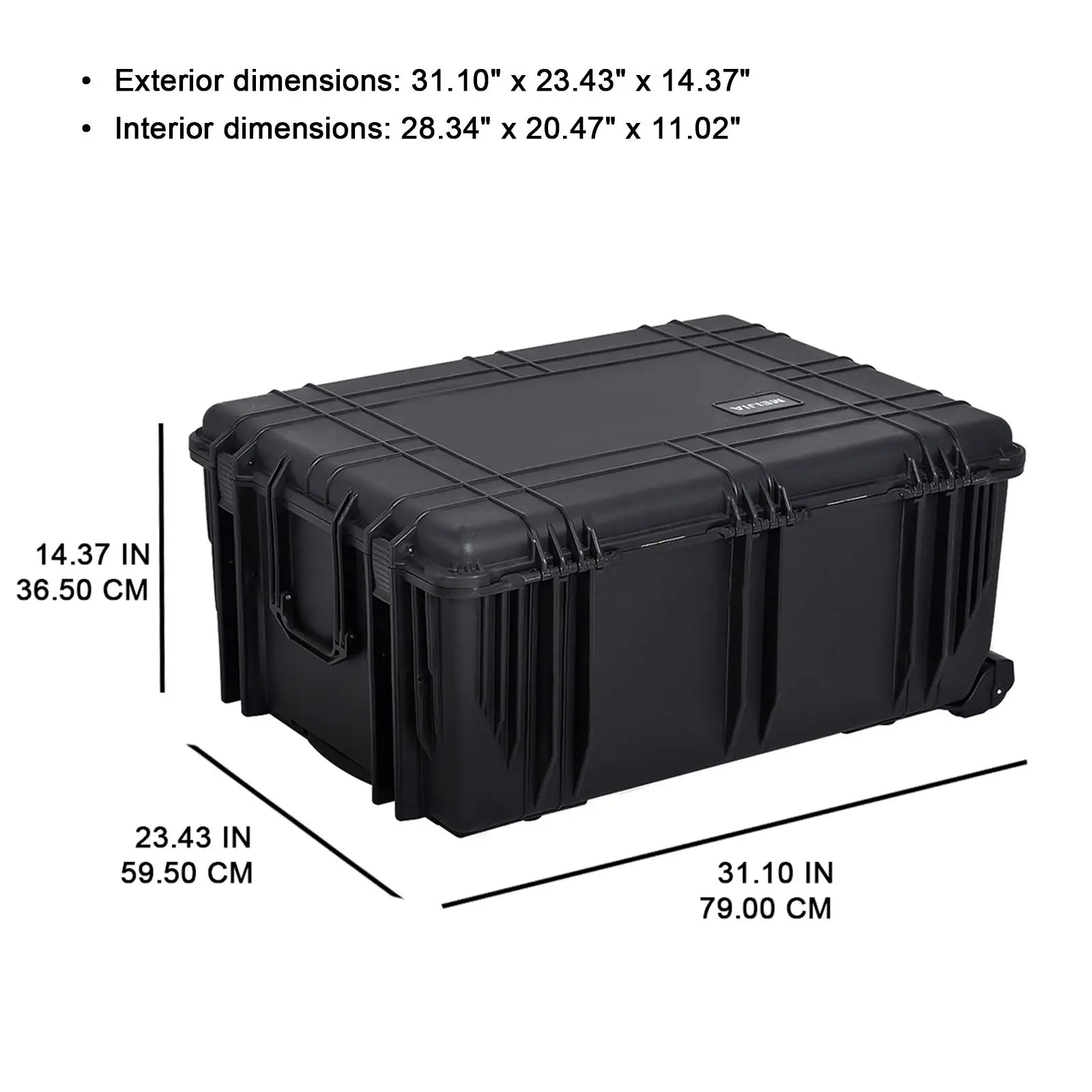 Factory In China Online Shopping STOCKED Time-limited Promotion790x595x365mm Handled Plastic Waterproof Tool Box For Storage Gun