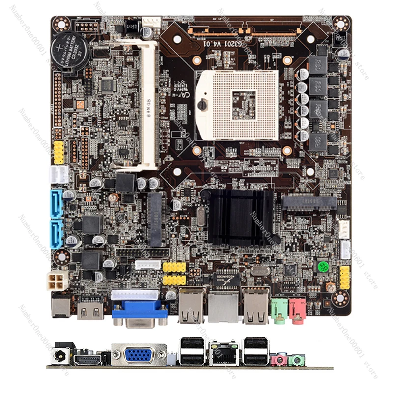 

HM65 Mini Host Motherboard HM77 All-in-one Computer 2-3 Generation Laptop I3I5I7CPU Micro 17x17