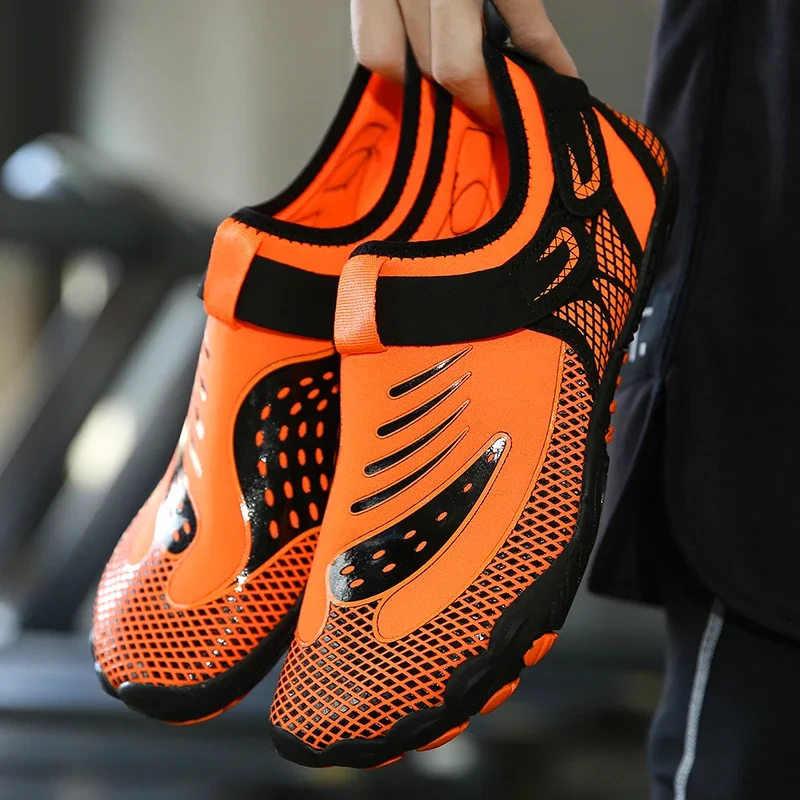 

Summer Men Aqua Shoes Unisex Slippers Water Upstream Outdoor Swimming River Barefoot Non-slip Beach Shoes Quick Drying Sport