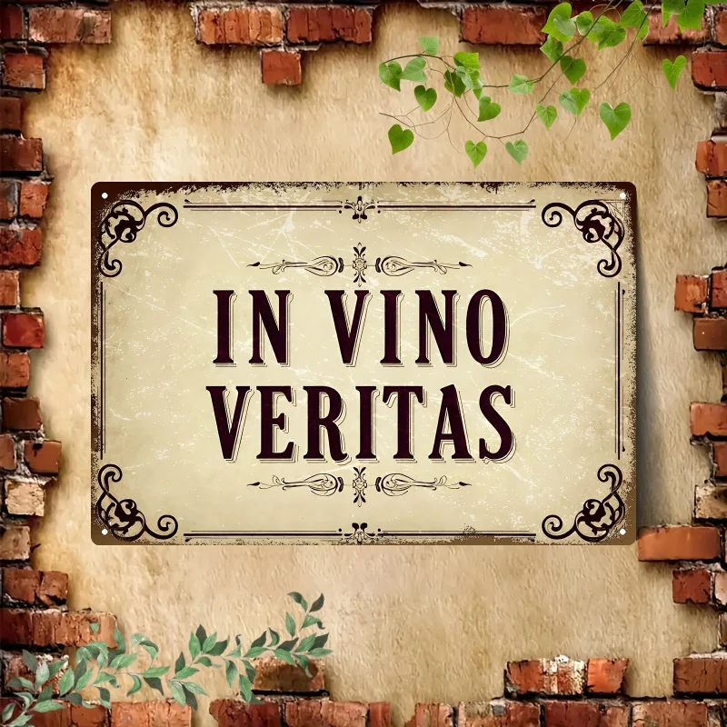 2DFlat Single Vintage Wine Label Metal Sign