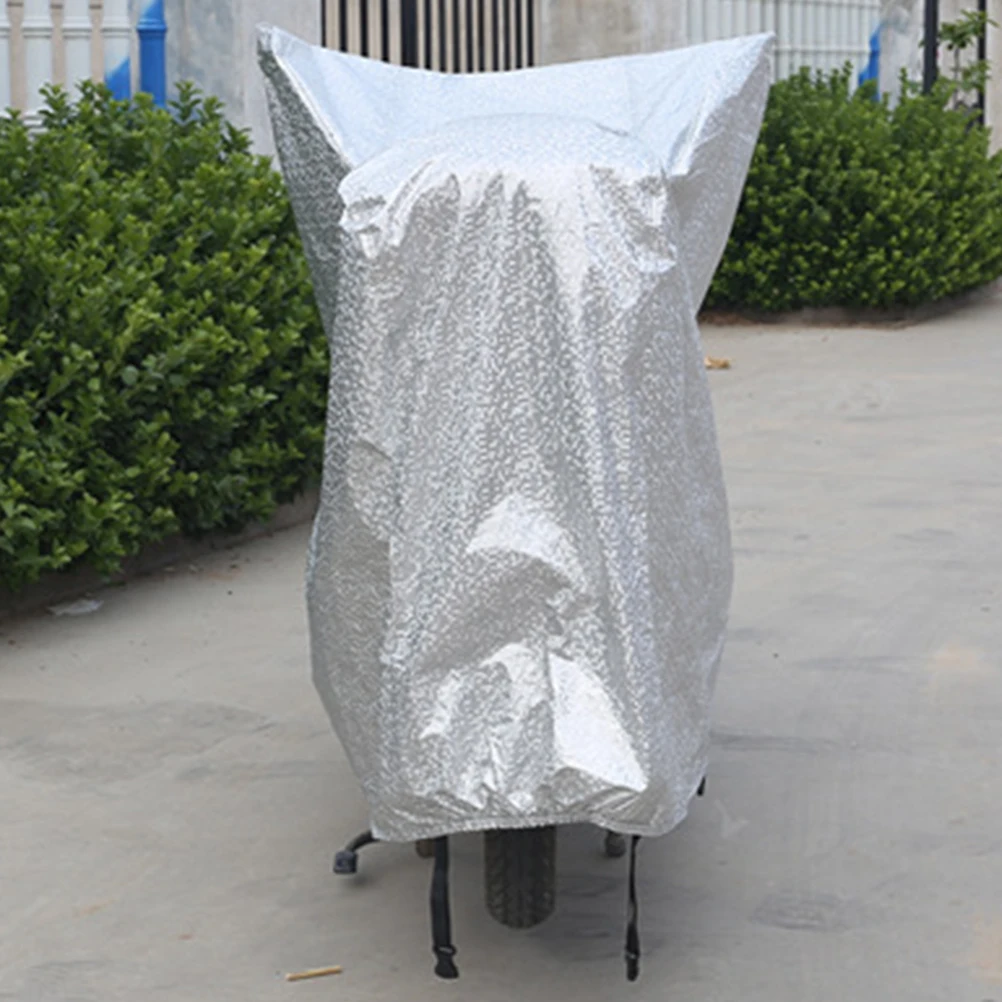

Universal Motorcycle Cover Sunproof Waterproof Uv Protection Thickened Electric Bike Protector With Reflective Stripes For