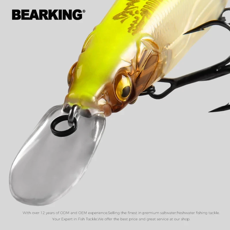 BEARKING 3pcs per set 110mm 14g hot model fishing lures hard bait quality professional minnow depth1.8m Fishing Tackle